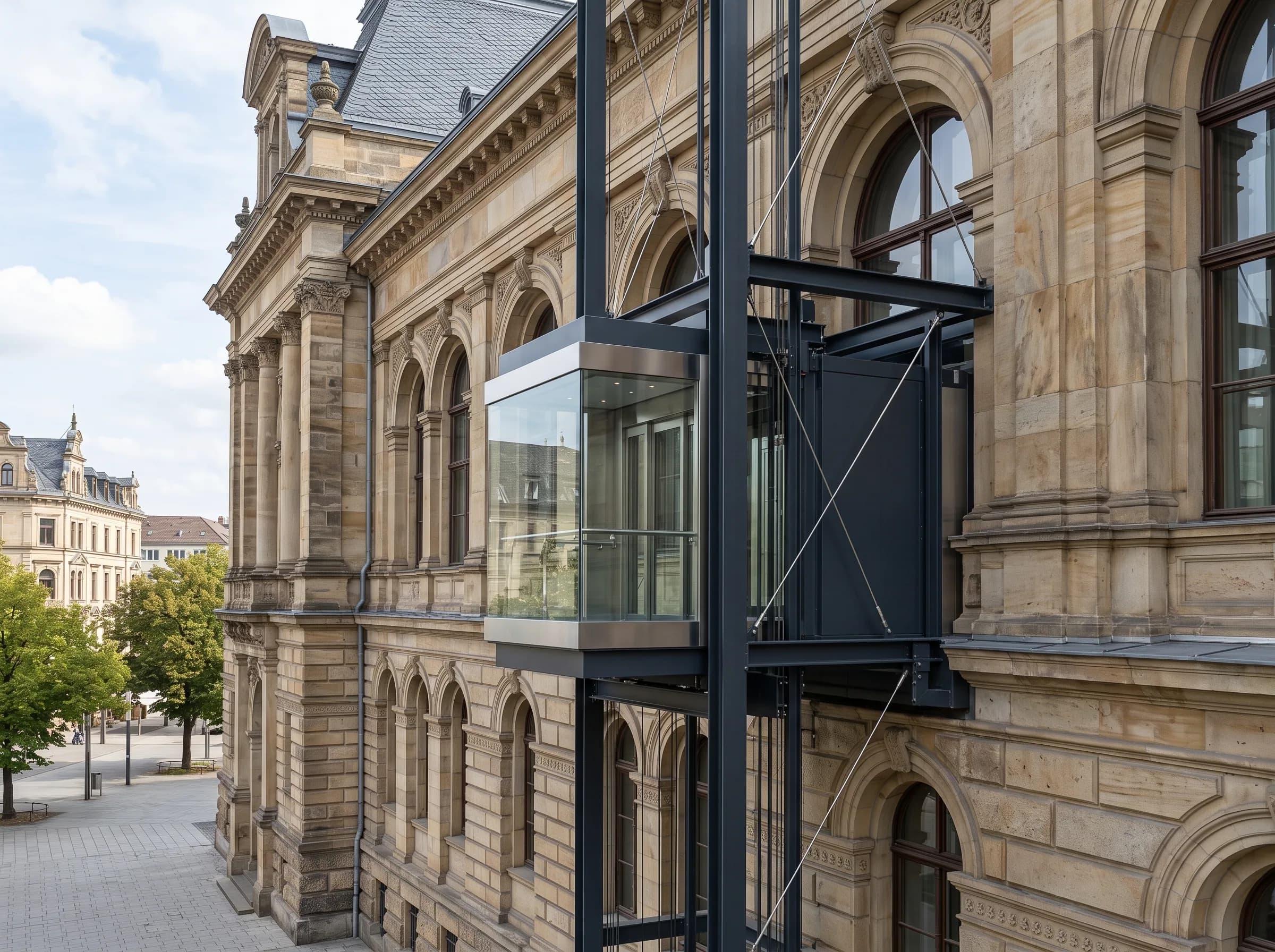 Installation ascenseur PMR – Hôtel de Ville de Diekirch